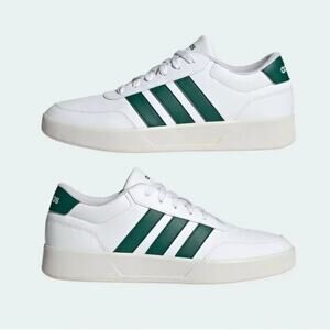 NWT ADIDAS Breaknet 3.0 Sneaker, Tennis Shoe, Men's Size 10, White/Green